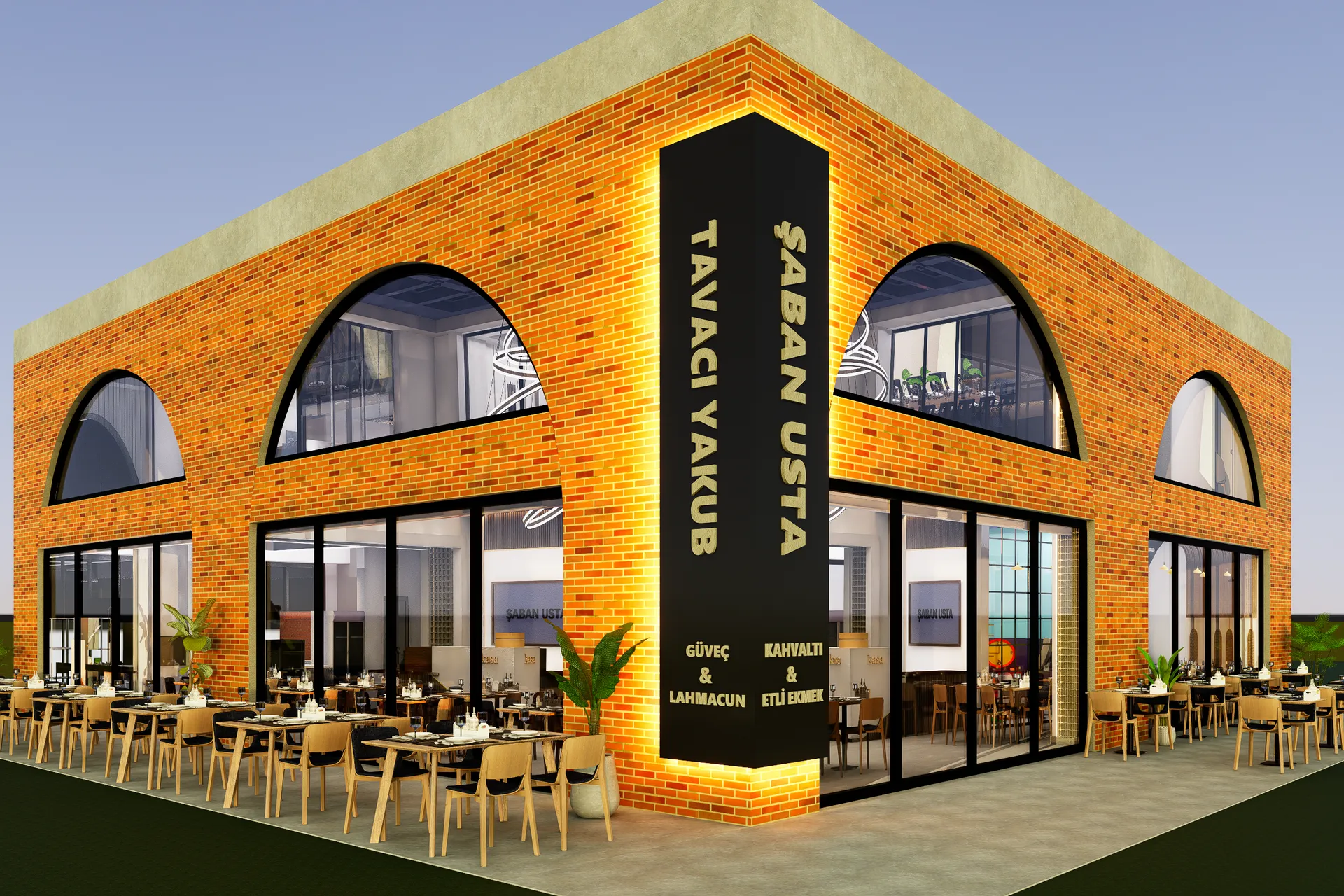 Şaban Usta Restoran - Aksaray iç tasarım projesi