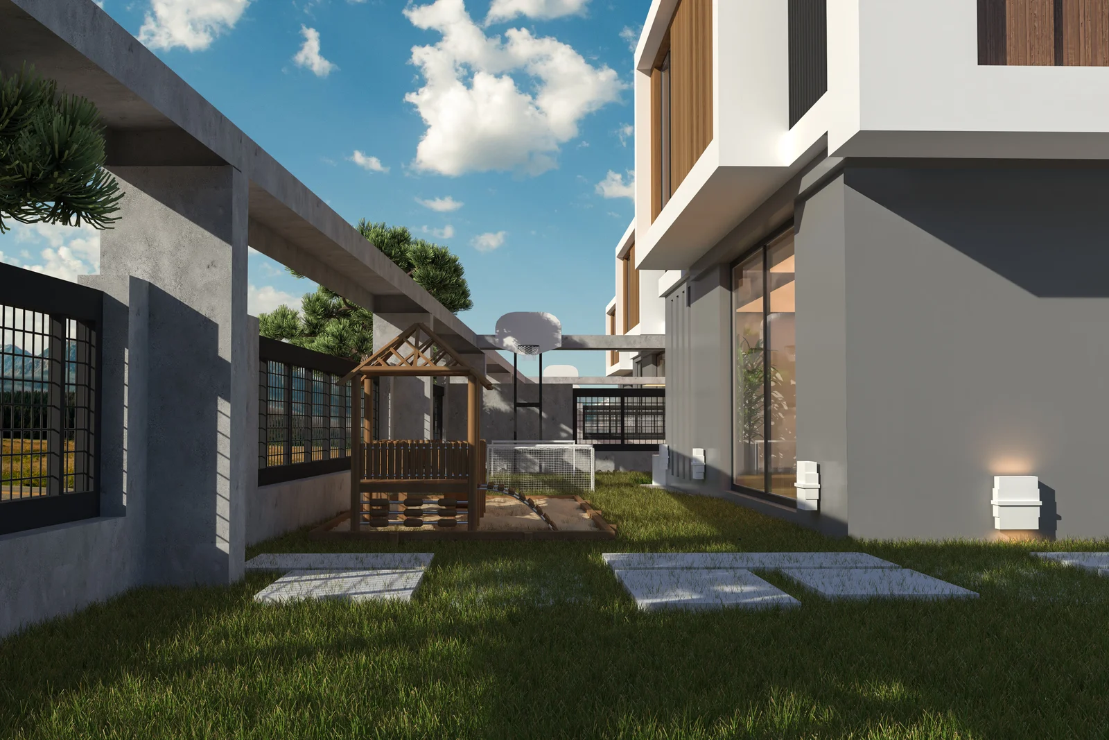 Villa Mostanza · yan cephe