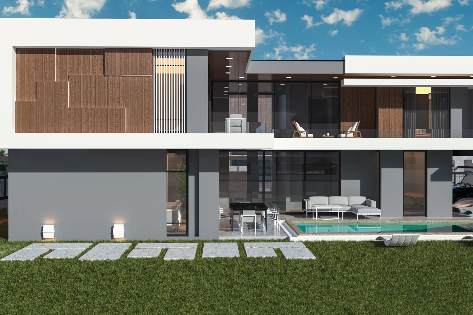 Villa Mostanza · bahçe görünümü